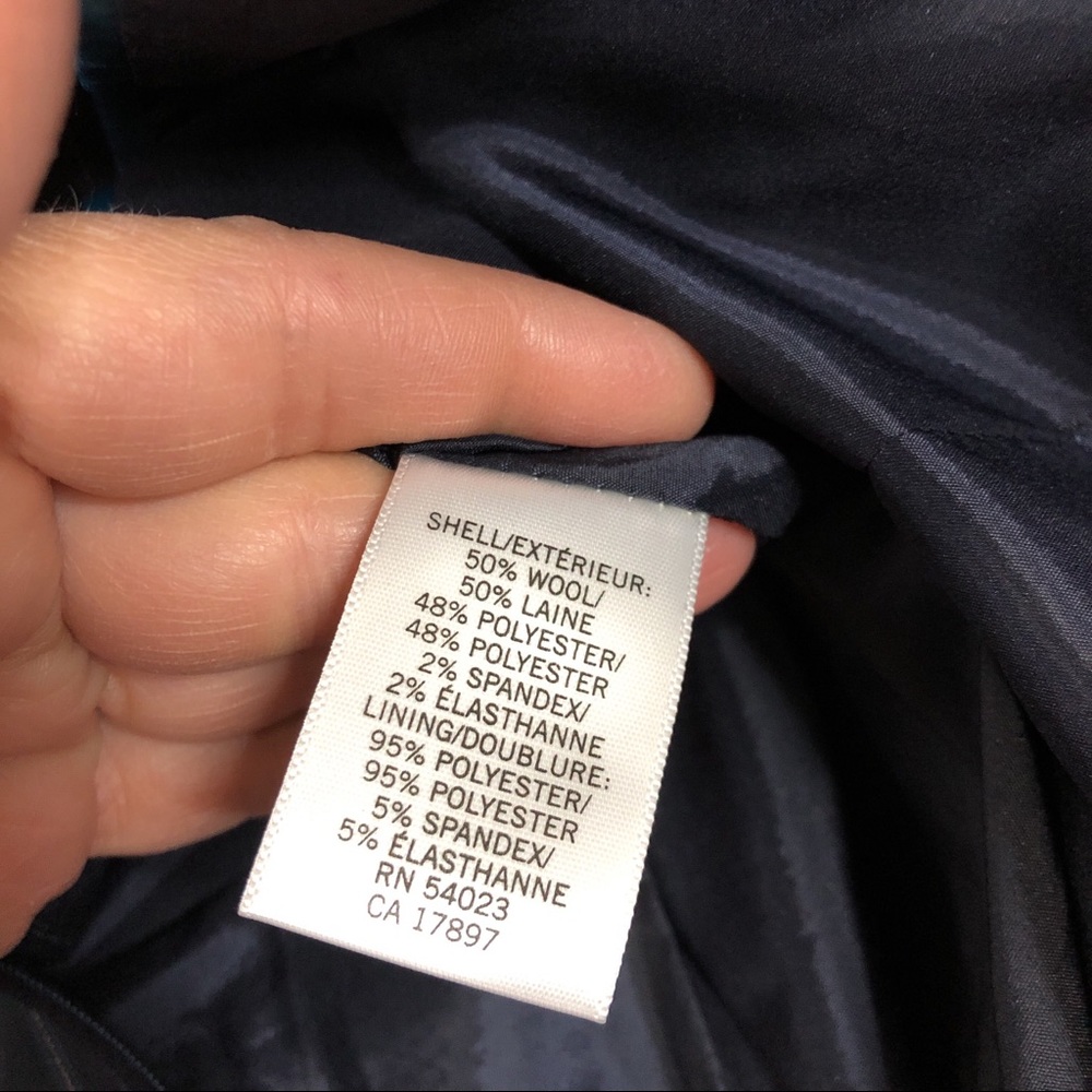 Banana Republic Woman’s Navy Pinstriped Blazer - Picture 5 of 5